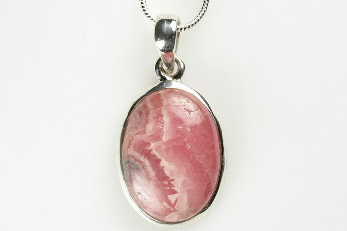 Rhodochrosite Pendant (Necklace) - Sterling Silver #192291